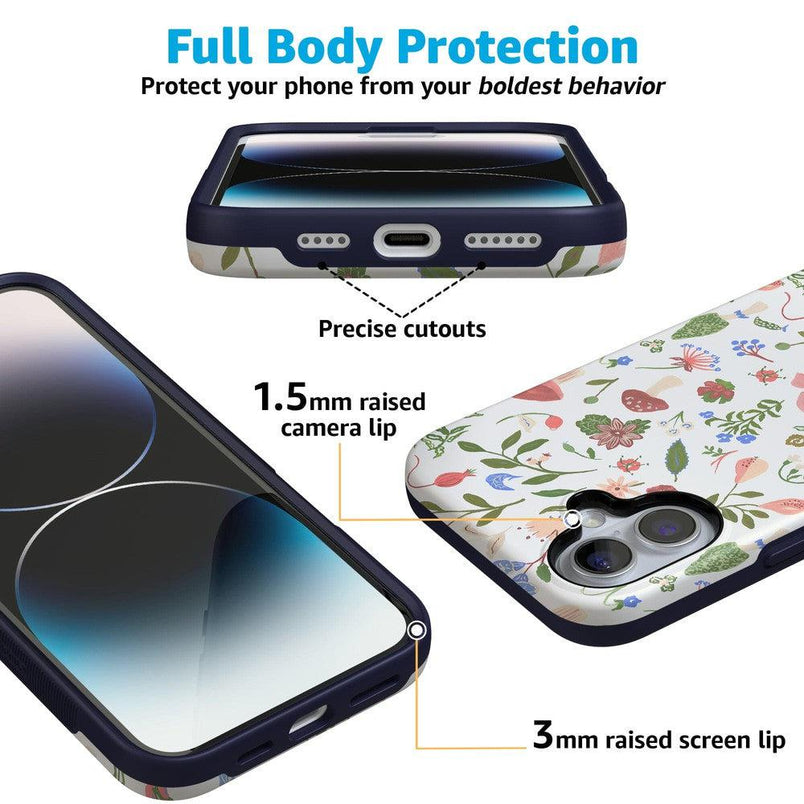 Garden Party | Mushroom Floral Case iPhone Case get.casely 