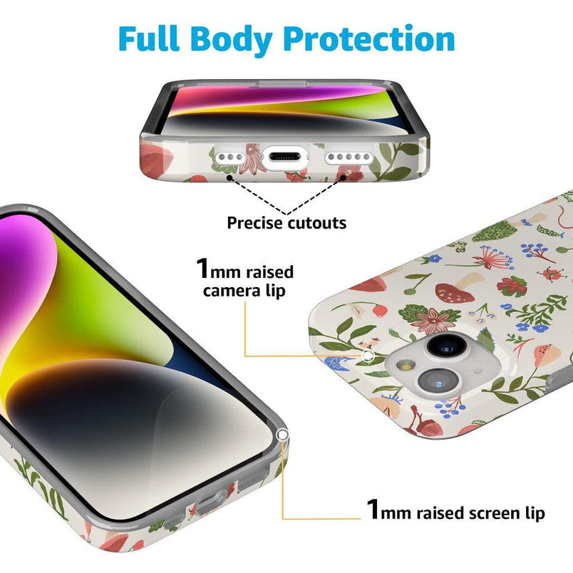 Garden Party | Mushroom Floral Case iPhone Case get.casely 