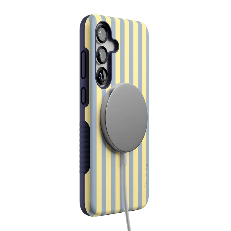 Coastline Stripes | Blue & Yellow Case