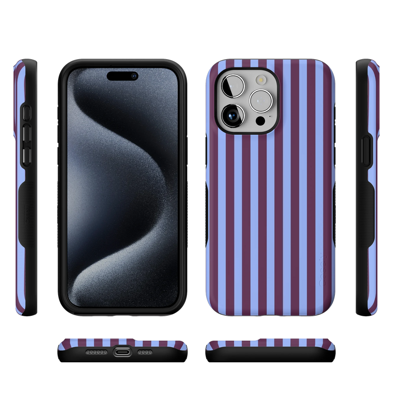 Perfect Stripes | Purple & Blue Stripes Case
