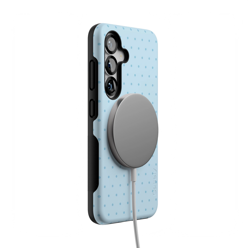 On the Dot | Blue Monochrome Polka Dot Case