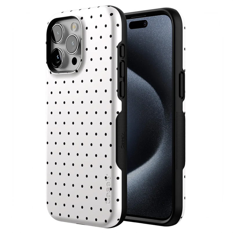 On the Dot | White Polka Dot Case