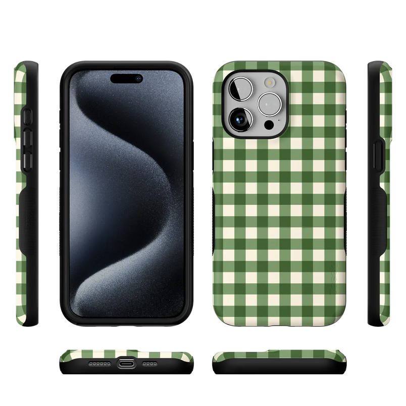 Checked Twice | Green Plaid Case