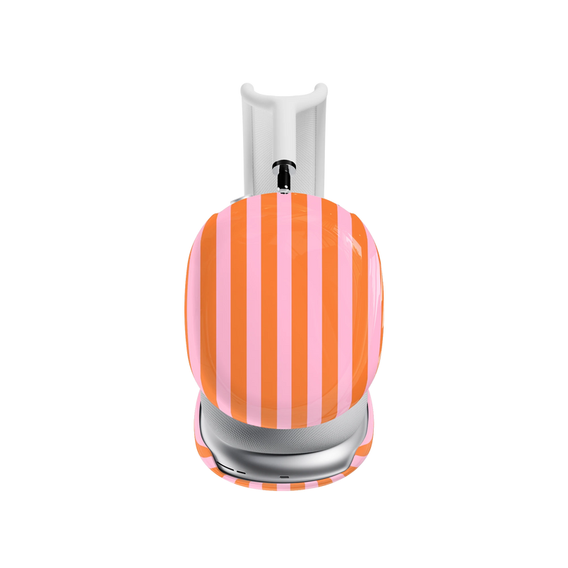 Perfect Stripes | Orange & Pink Stripes AirPods Max Case