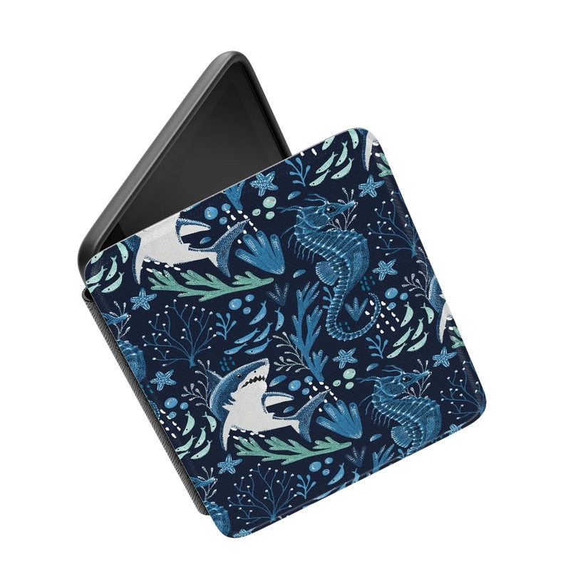 Midnight Reef | Shark Print Kindle Case