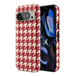Scarlet Stitch | Red Houndstooth Case