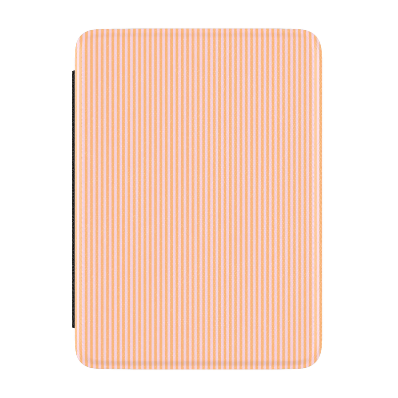 Stripes and the City | Orange & Pink Pinstripe Kindle Case