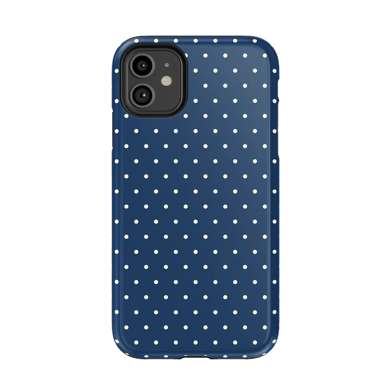 On the Dot | Navy Polka Dot Case