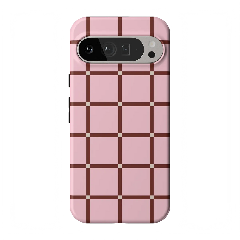 Uptown Gridlock | Pink Checkerboard Case
