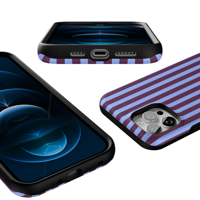 Perfect Stripes | Purple & Blue Stripes Case