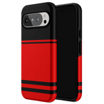 Storm Warning | Black & Red Stripes Case