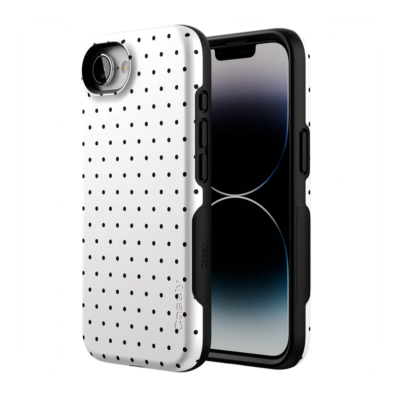 On the Dot | White Polka Dot Case
