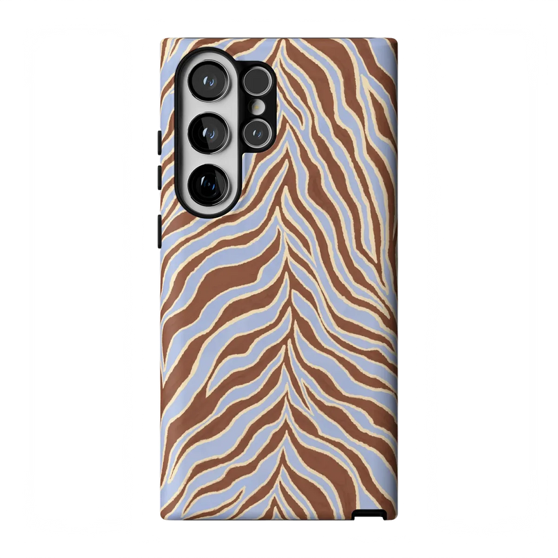 Untamed | Brown & Blue Zebra Case - Galaxy S23 Ultra