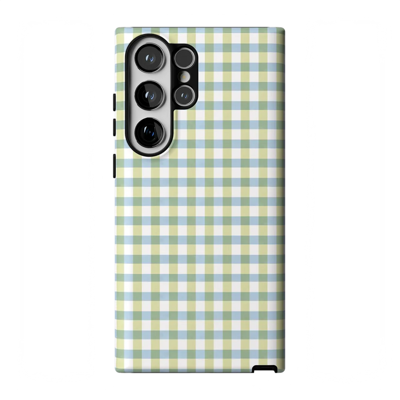 Pastel Picnic | Blue & Green Gingham Case