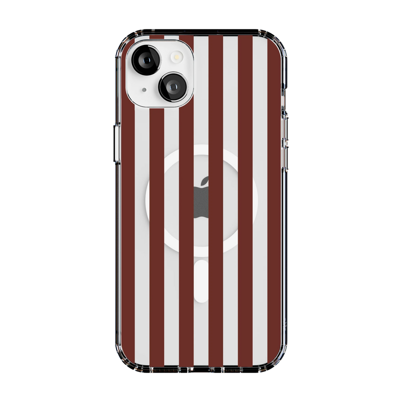 Sunday in Brooklyn | Burgundy Stripes Case - iPhone 13