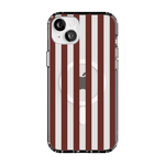 Sunday in Brooklyn | Burgundy Stripes Case - iPhone 13