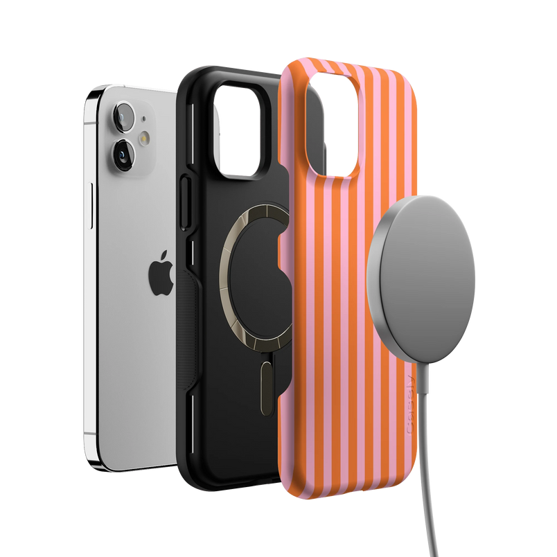 Perfect Stripes | Orange & Pink Stripes Case
