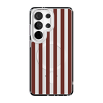 Sunday in Brooklyn | Burgundy Stripes Case - Galaxy S25 Ultra