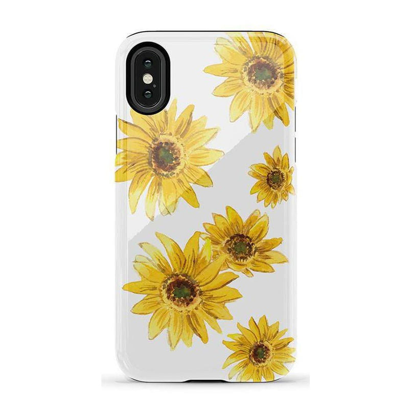 Golden Garden | Yellow Sunflower Floral Case iPhone Case get.casely Essential iPhone X / XS 