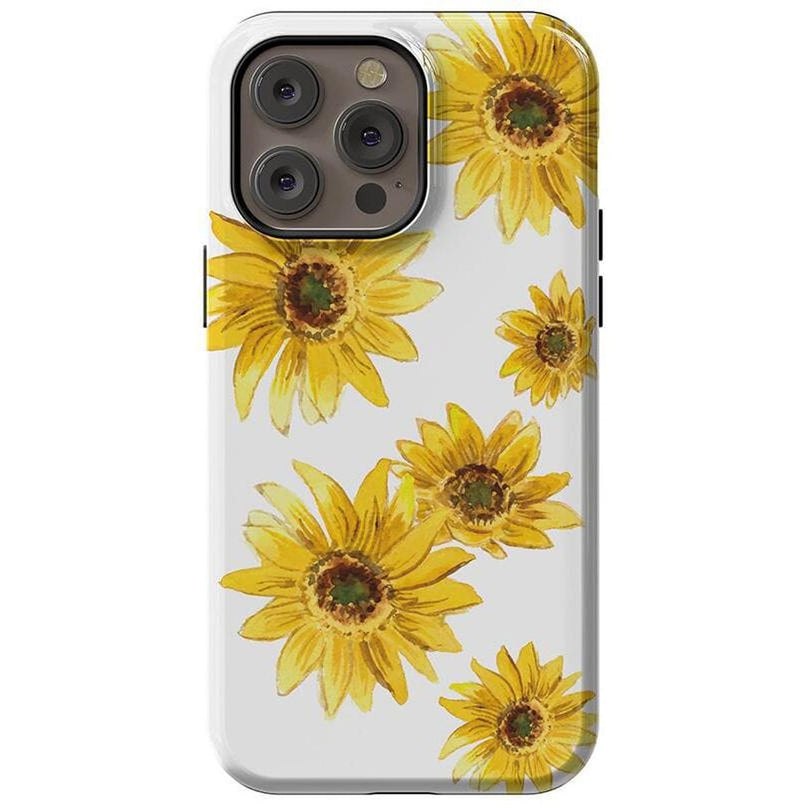 Golden Garden | Yellow Sunflower Floral Case iPhone Case get.casely Essential + MagSafe® iPhone 14 Pro Max 