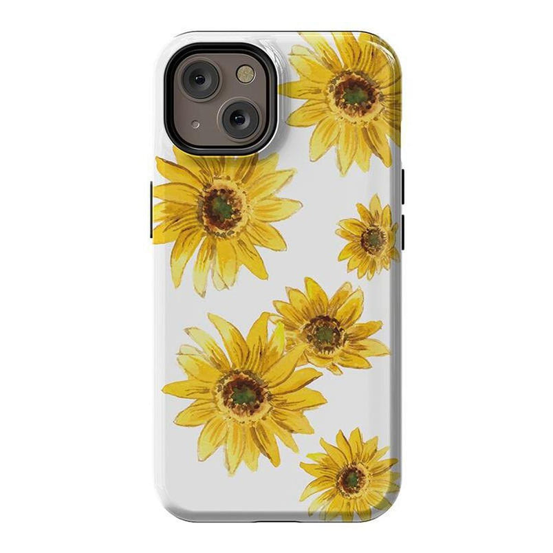 Golden Garden | Yellow Sunflower Floral Case iPhone Case get.casely Essential + MagSafe® iPhone 14 