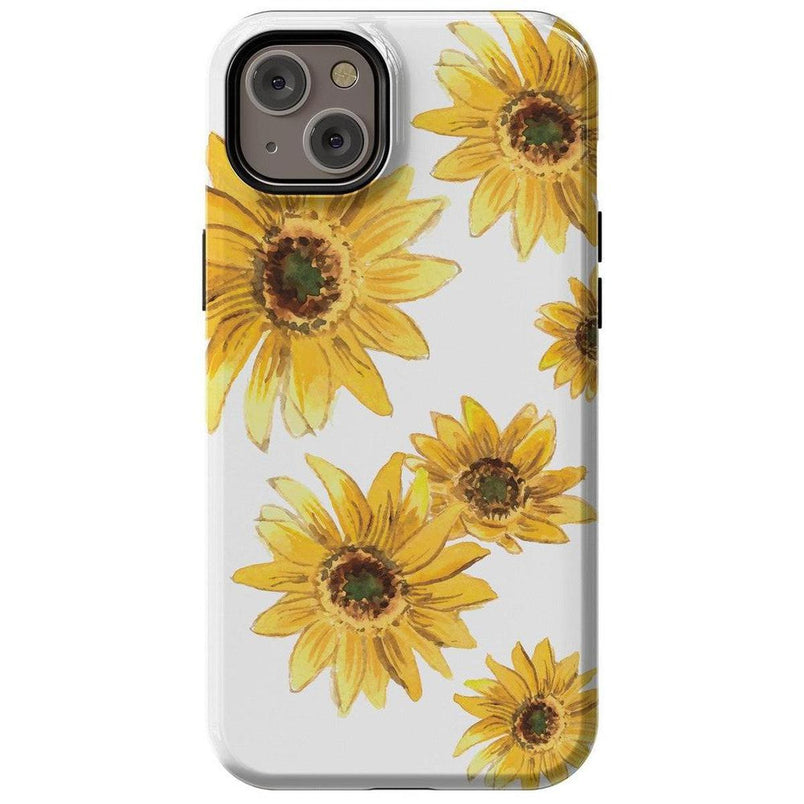 Golden Garden | Yellow Sunflower Floral Case iPhone Case get.casely Essential + MagSafe® iPhone 15 Plus