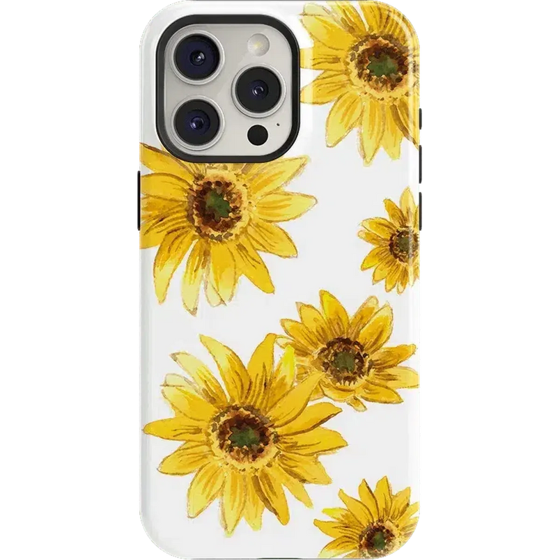 Golden Garden | Yellow Sunflower Floral Case iPhone Case get.casely Essential + MagSafe® iPhone 15 Pro Max 