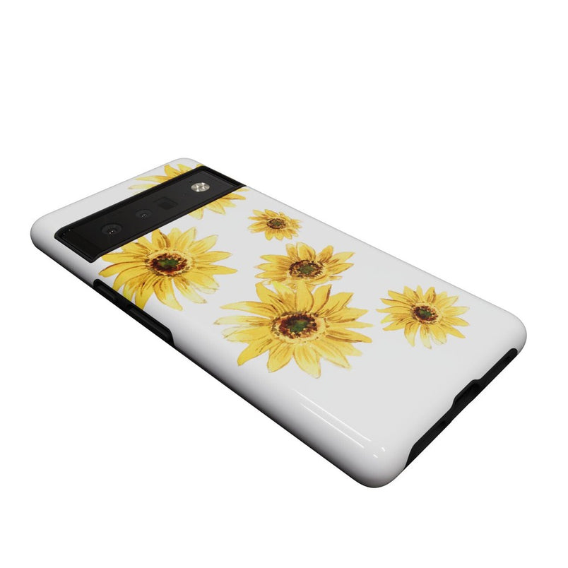Golden Garden | Yellow Sunflower Floral Google Pixel Case Google Pixel Case Casetry 