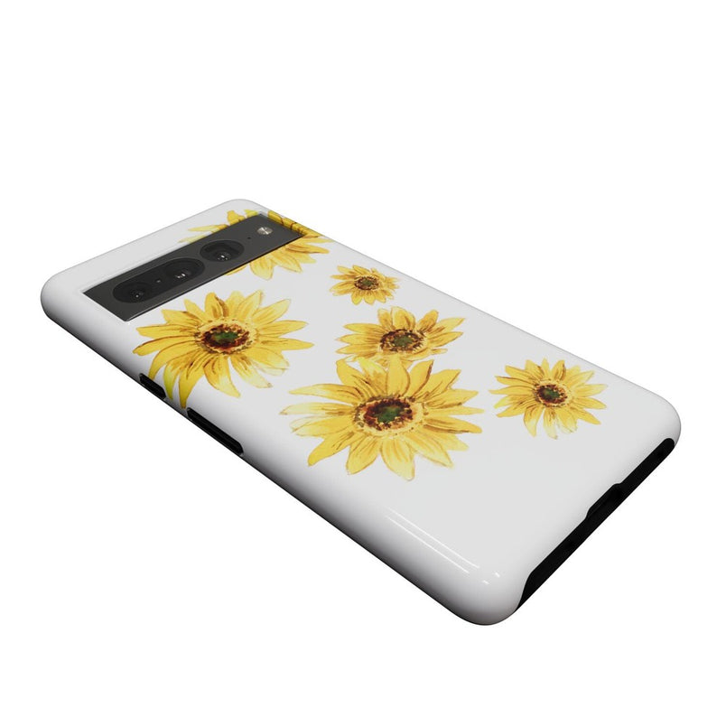 Golden Garden | Yellow Sunflower Floral Google Pixel Case Google Pixel Case Casetry 