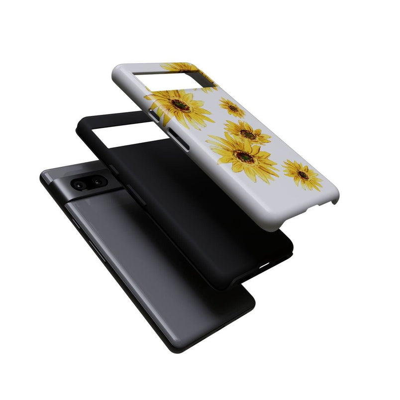 Golden Garden | Yellow Sunflower Floral Google Pixel Case Google Pixel Case Casetry 
