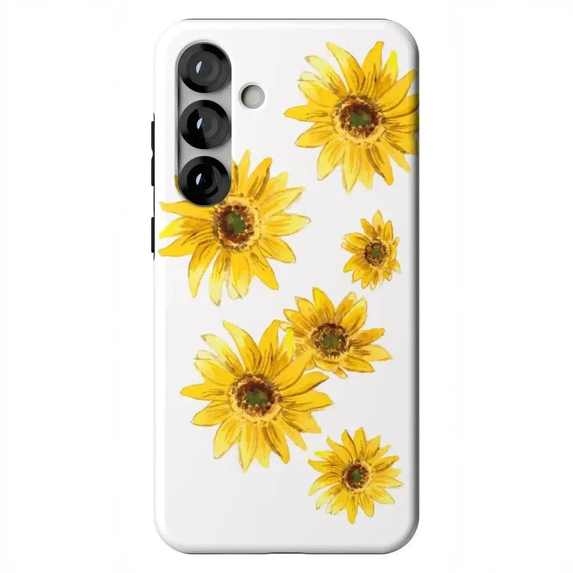 Golden Garden | Yellow Sunflower Floral Samsung Case Samsung Case Casetry Essential + MagSafe® Galaxy S25 Plus 