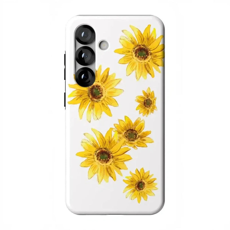 Golden Garden | Yellow Sunflower Floral Samsung Case Samsung Case Casetry Essential + MagSafe® Galaxy S25 
