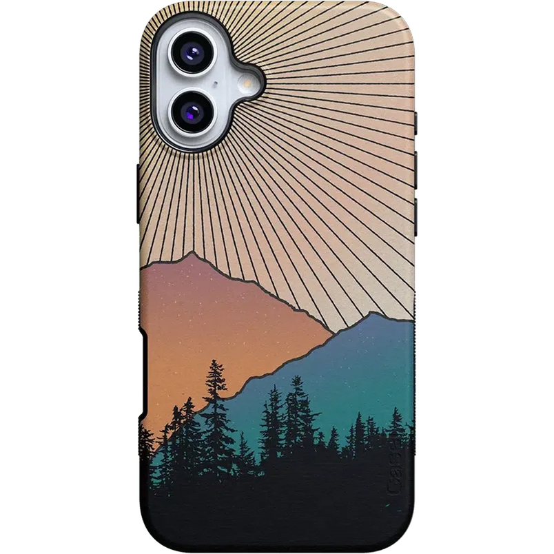 Golden Hour | Mountain Sunset Case iPhone Case get.casely Bold + MagSafe® iPhone 16 Plus 