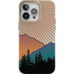 Golden Hour | Mountain Sunset Case iPhone Case get.casely Classic + MagSafe® iPhone 15 Pro Max 
