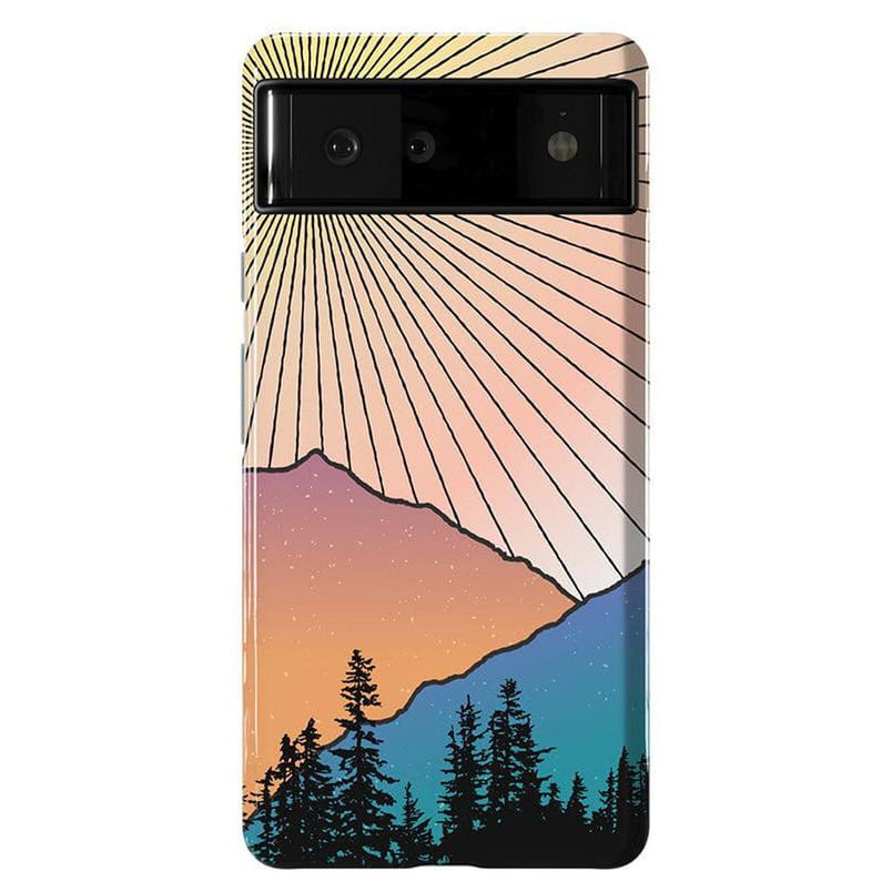 Golden Hour | Mountain Sunset Google Pixel Case Google Pixel Case Casetry Essential Google Pixel 6 