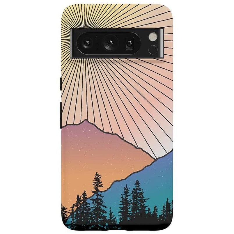 Golden Hour | Mountain Sunset Google Pixel Case Google Pixel Case Casetry Essential Google Pixel 8 Pro 