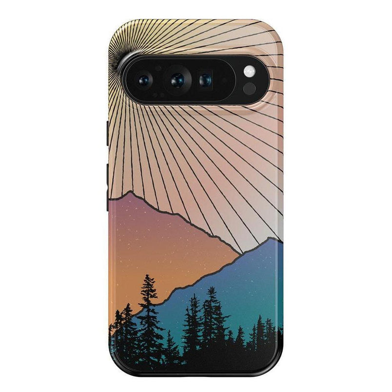 Golden Hour | Mountain Sunset Google Pixel Case Google Pixel Case Casetry Essential Google Pixel 9 Pro 