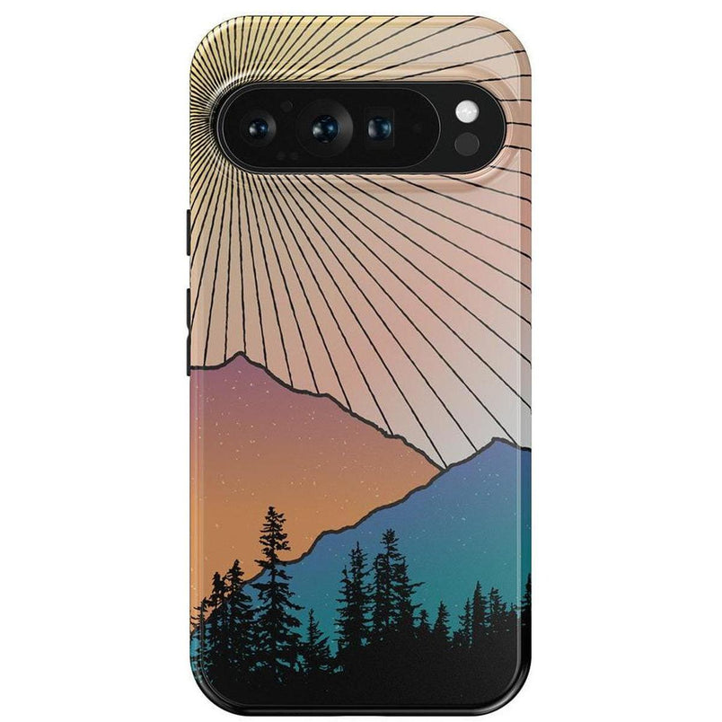 Golden Hour | Mountain Sunset Google Pixel Case Google Pixel Case Casetry Essential Google Pixel 9 Pro XL 
