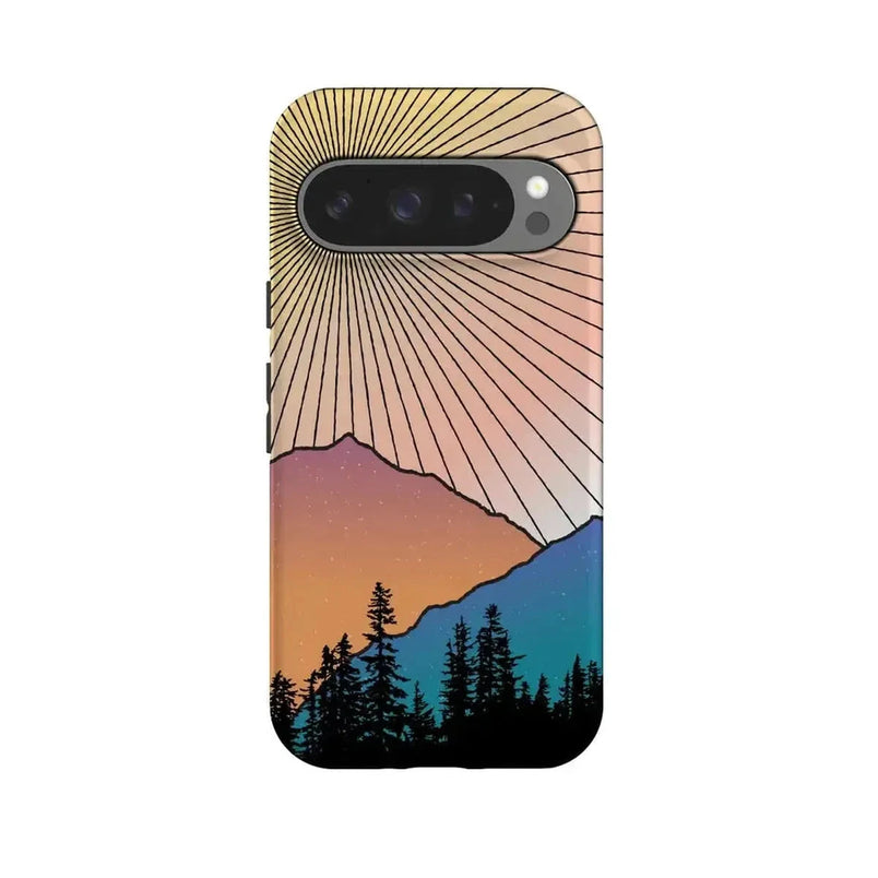 Golden Hour | Mountain Sunset Google Pixel Case Google Pixel Case Casetry Essential + MagSafe® Google Pixel 10 Pro 
