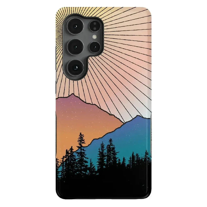 Golden Hour | Mountain Sunset Samsung Case Samsung Case Casetry Bold Flex + MagSafe® Galaxy S25 Ultra 