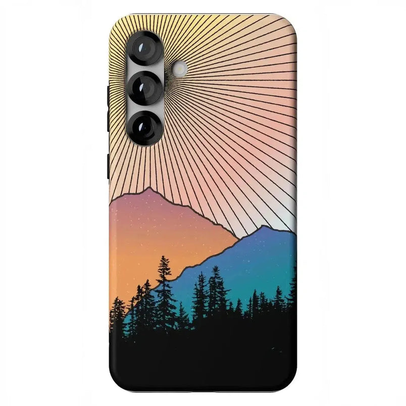 Golden Hour | Mountain Sunset Samsung Case Samsung Case Casetry Essential + MagSafe® Galaxy S25 Plus 