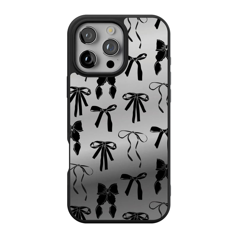 Goth Girlie | Black Bows Case Phone Case get.casely Align Reflect + MagSafe® iPhone 16 Pro Max 
