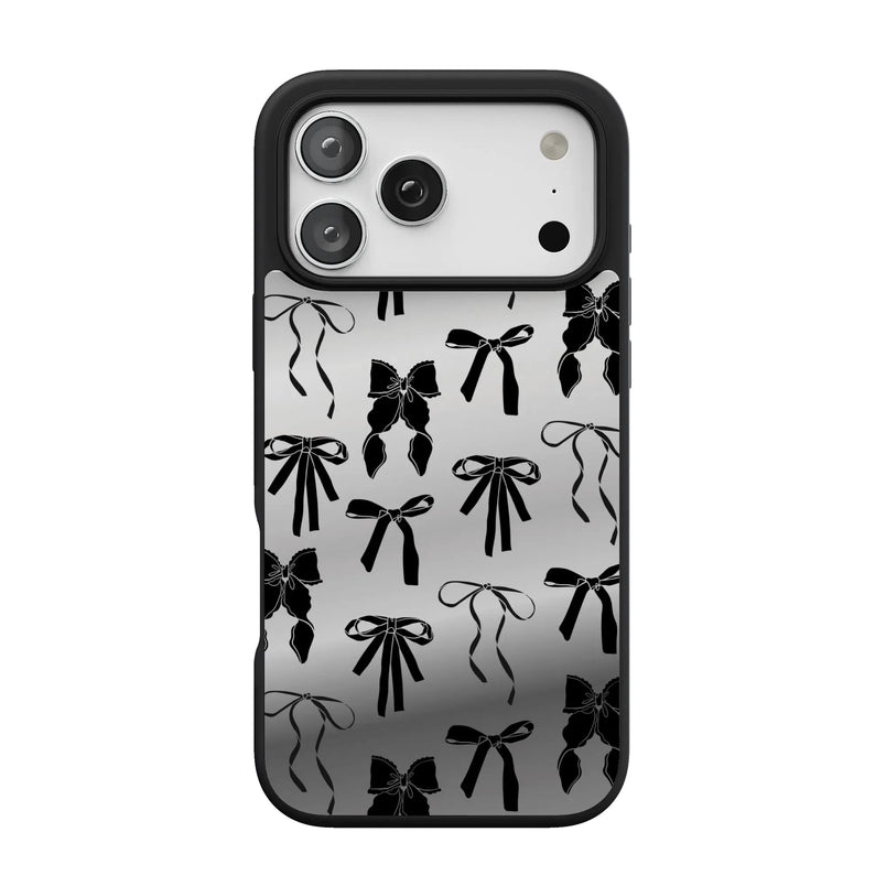Goth Girlie | Black Bows Case Phone Case get.casely Align Reflect + MagSafe® iPhone 17 Pro Max 