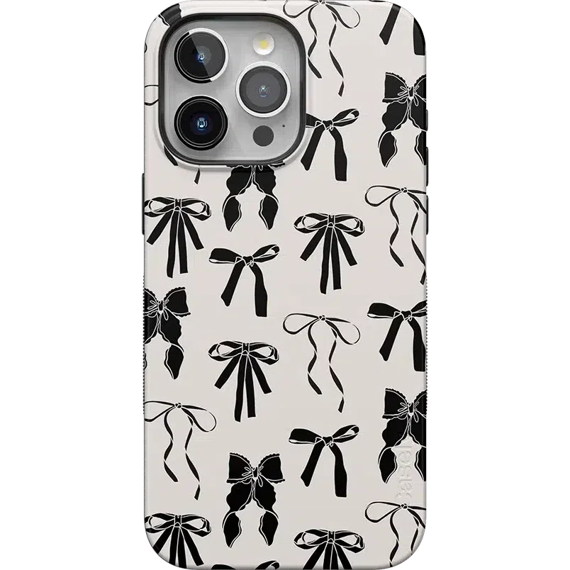 Goth Girlie | Black Bows Case Phone Case Casetry Bold + MagSafe® iPhone 15 Pro Max