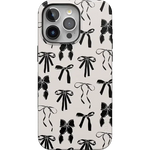Goth Girlie | Black Bows Case Phone Case Casetry Bold + MagSafe® iPhone 15 Pro Max
