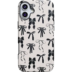 Goth Girlie | Black Bows Case Phone Case Casetry Bold + MagSafe® iPhone 16 Plus