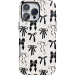 Goth Girlie | Black Bows Case Phone Case Casetry Bold + MagSafe® iPhone 16 Pro Max