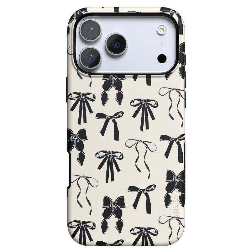 Casely iPhone 17 Pro Compatible with MagSafe Goth Girlie | Black Bows Case Bold + MagSafe Casely iPhone 17 Pro Compatible with MagSafe Goth Girlie | Black Bows Case Bold + MagSafe
