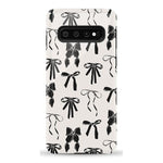 Goth Girlie | Black Bows Case Phone Case Casetry Essential Galaxy S10