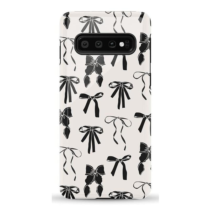 Goth Girlie | Black Bows Case Phone Case Casetry Essential Galaxy S10